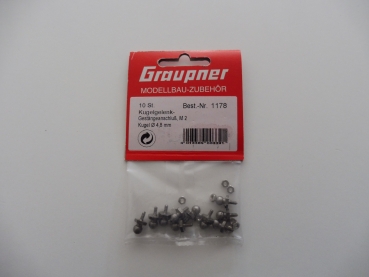 Graupner rod connection 10pcs. 0.5 - 1.0mm # 1177.1