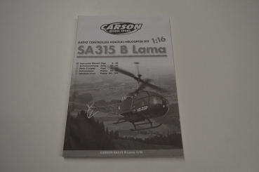 Carson SA315 B Lama Manual