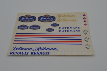 Renault Rothmans decals 1:10