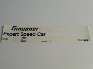 Graupner Expert Speed Car 82 Dekorbogen