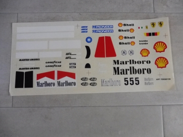 Graupner F1 Ferrari Marlboro decal sheet # 4953.110