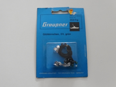 Graupner light bulb 3V | Green | 10 pieces # 353.3g