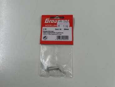 Graupner control horns | small angled version | 12.5x7mm | Pin Ø 3mm |2 pieces # 3668