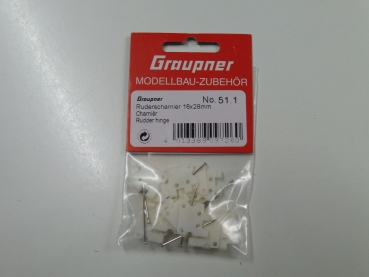 Graupner rowing hinge 16x28mm # 51.1