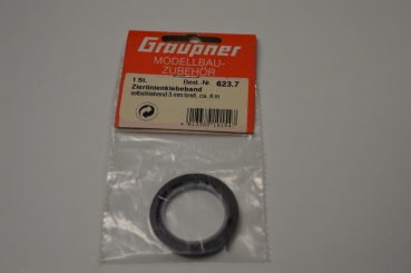 Graupner decorative line tape | Black | 3mm / 8m #623.7