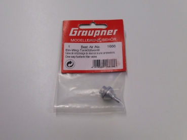 Graupner one-way tank fill valve # 1666