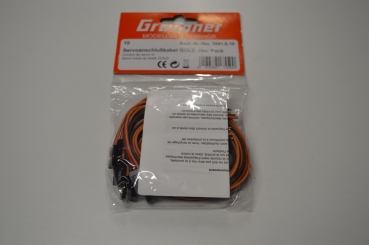 Graupner servo connection cable gold | Pack of 10 #3941.6.10