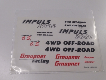 Graupner Impuls 2000 decal sheet # 4901.105