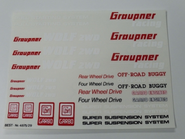 Graupner Wolf decal sheet #4875.29