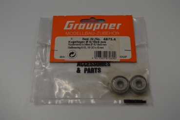 Graupner Wolf ball bearing 6x19x6mm | 2 pieces #4875.4