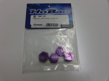 Graupner Wheel Nut ,closed, Purple #4905.115