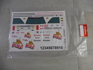 Graupner Wildcat decal sheet # 5029.132