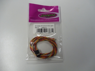 JR servo cable twisted | 0.5m | brown-yellow-red | Gilded | 0.25mm² #098013