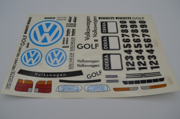 VW Golf III Dekorbogen 1:10