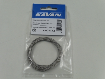 Kavan Edelstahl Drahtseil 1,5mm / 2M #KAV732.1,5