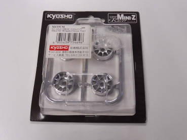 Kyosho Mini-Z Chrome Wheel Set #MZ15CM