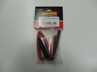 Shrink tube red / black 6x250mm #PL183