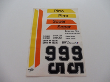 FG, Yankee BMW E30  Pirro - Soper Dekorbogen / Walther Decals Original