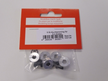 REM aluminum clamping ring 5mm | 5 pieces #30134