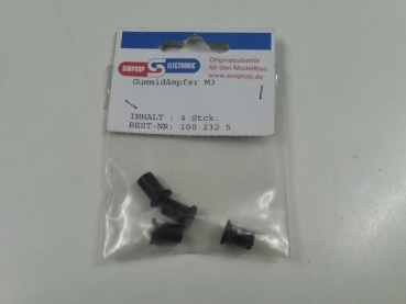 Simprop rubber damper M3 | 4 pieces #1002325