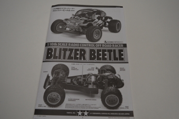 Tamiya Blitzer Beetle Manual #1051985