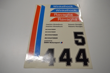 FG, Yankee Winkelhock decal sheet / Walther Decals Original