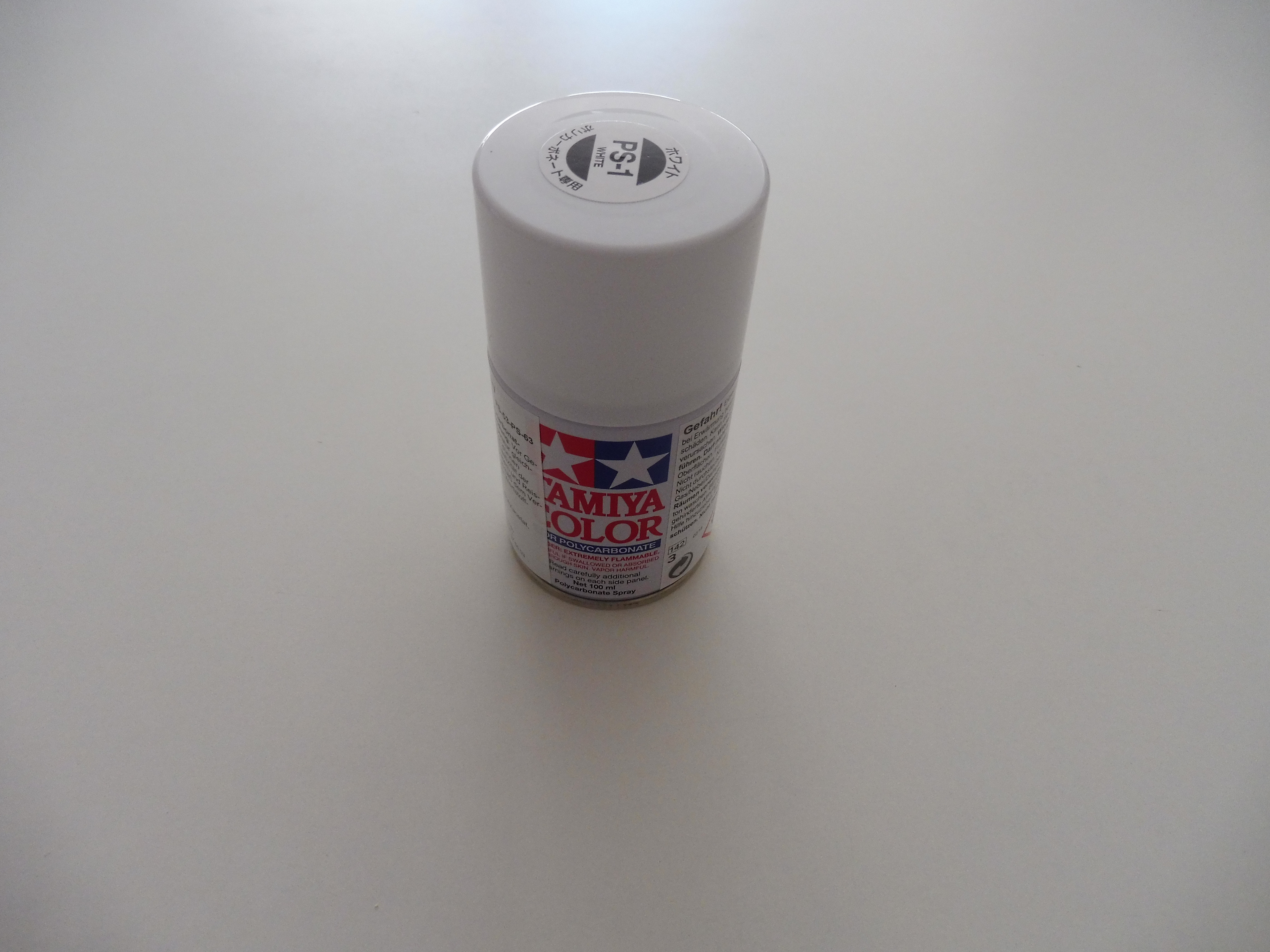 Tamiya Polycarbonate PS-1 White, Spray 100 ml