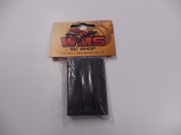 Shrink tube black 10x64mm, 6 pieces