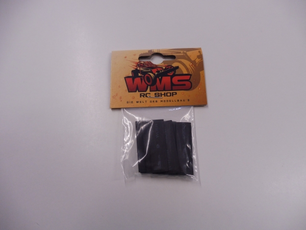 Shrink tube black 7x40mm, 10 pieces