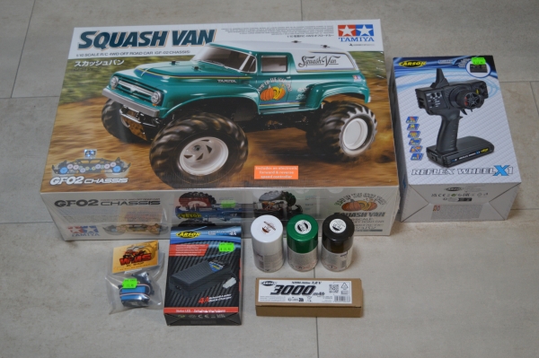 Tamiya Squash Van | 4WD | GF-02 Komplett Set #58725