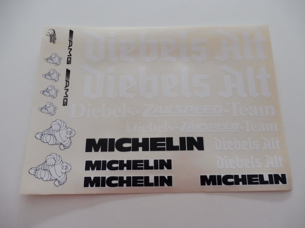 FG , Yankee Diebels Alt Michelin Dekorbogen / Walther Decals Original