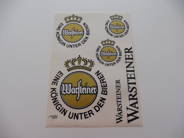 FG, Yankee Warsteiner Dekorbogen / Walther Decals Original