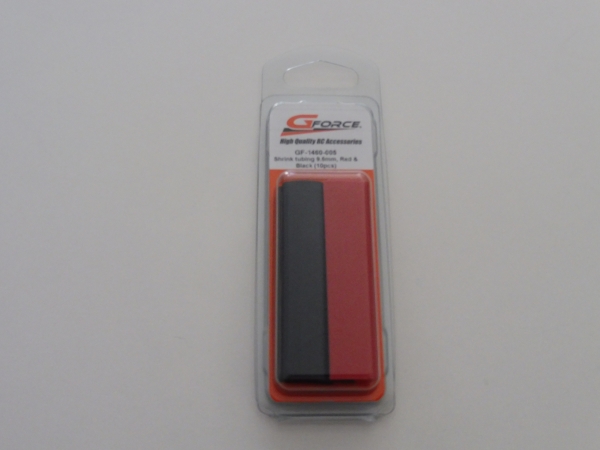 GForce shrink tube red / black 9.5mm, 10 pieces # GForce-1460-005