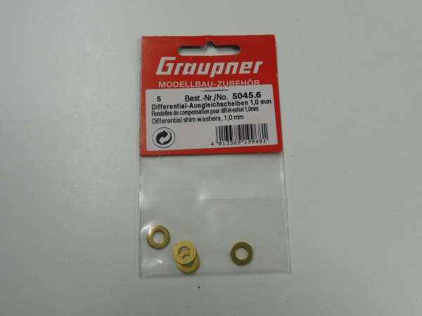 Graupner Bergonzoni Flash 4WD Differential Ausgleichsscheiben 1,0mm #5045.6