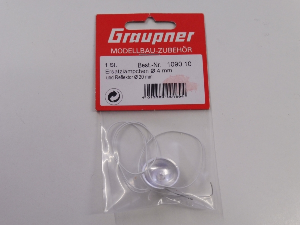 Graupner replacement lamp | Ø 4mm | Reflector Ø 20mm # 1090.10