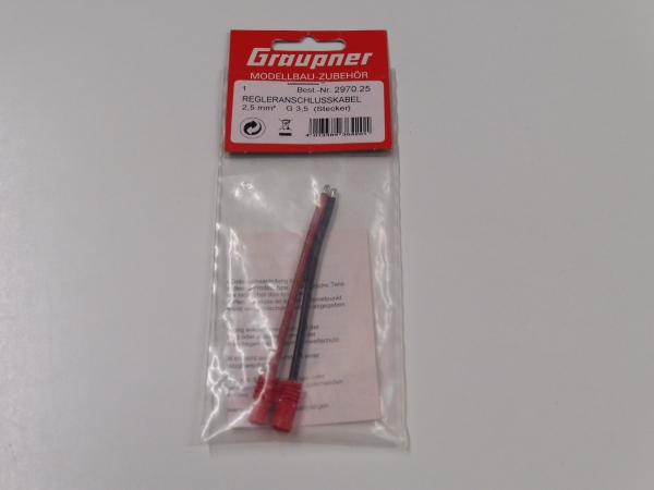 Graupner G3 Regleranschlusskabel | Stecker | 2,5mm2 #2970.25