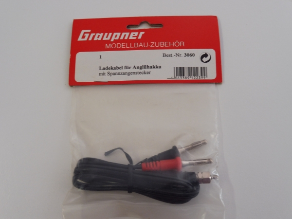 Graupner Ladekabel für Glühstecker #3060