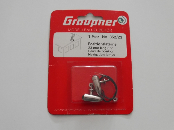 Graupner position light 23mm | 3V | 2 pieces # 352.23