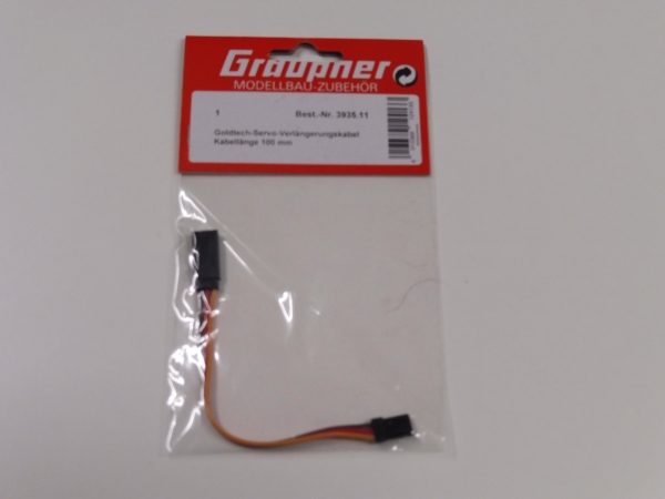 Graupner Servo Extension Cable 100mm | Graupner # 3935.11