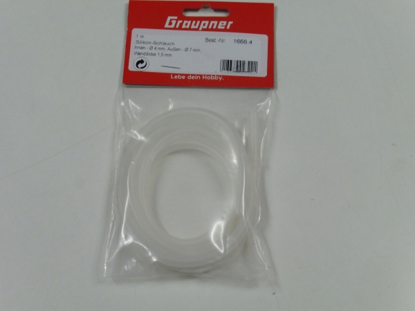 Graupner silicone hose 4x7x1.5mm #1668.4