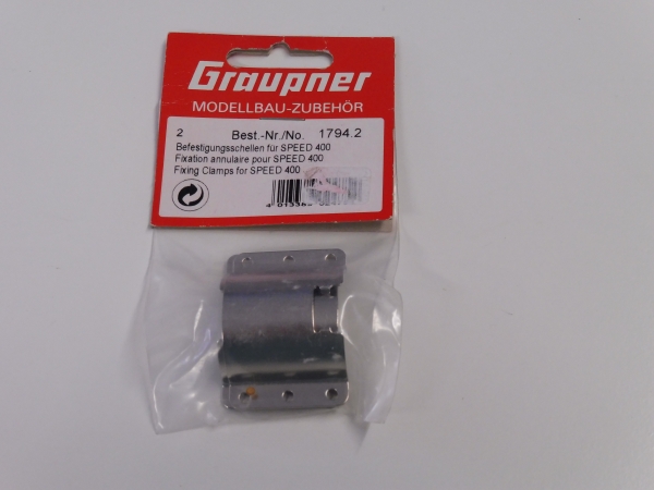 Graupner Mounting clips Speed 400 #1794.2