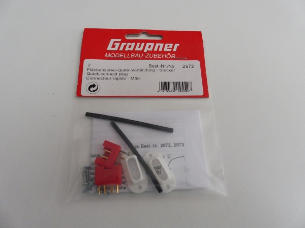 Graupner wing servo quick connection plug #2972