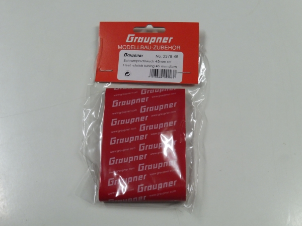 Graupner shrink tubing 45mm | Red #3378.45