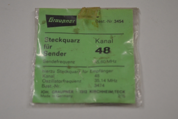 Graupner Varioprop Steckquarz für Sender AM | 35.60 Mhz | Kanal 48 #3454