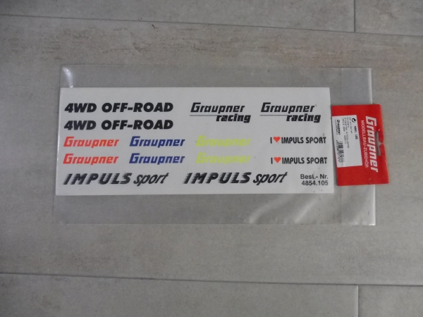 Graupner Impuls Sport decal sheet # 4861.105