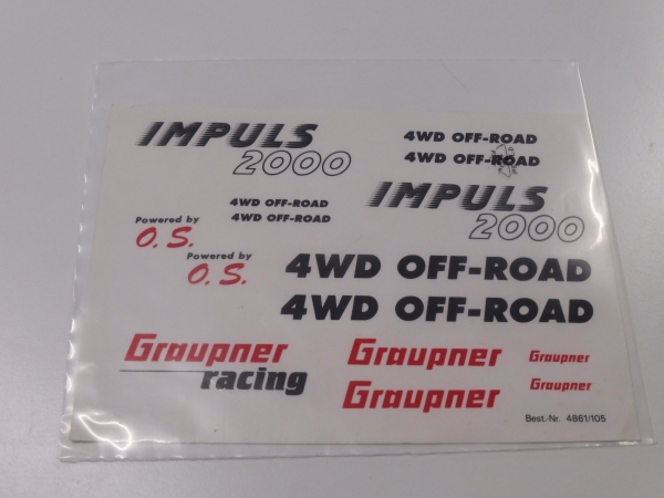 Graupner Impuls 2000 Dekorbogen #4901.105