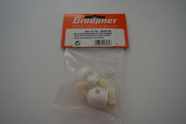 Graupner Fun Racer servo mounting parts, driver dummy #5032.26