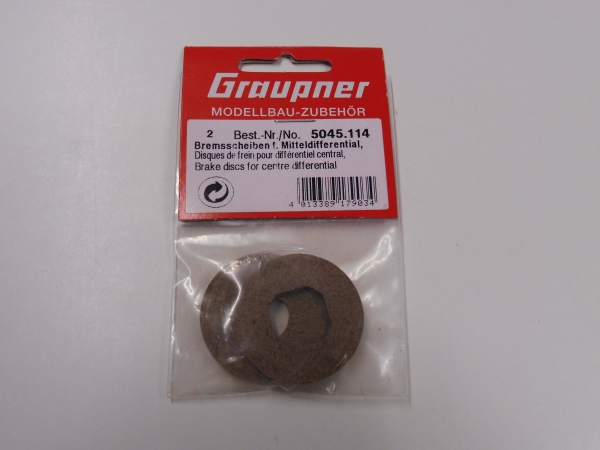 Graupner Bergonzoni Flash 4WD brake discs for central differential # 5045.114