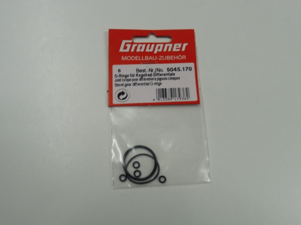 Graupner Bergonzoni Flash 4WD O-rings for bevel gear differentials # 5045.170