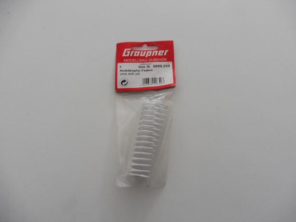 Graupner Bergonzoni Flash 4WD shock absorber springs front .White, soft, # 5045.220